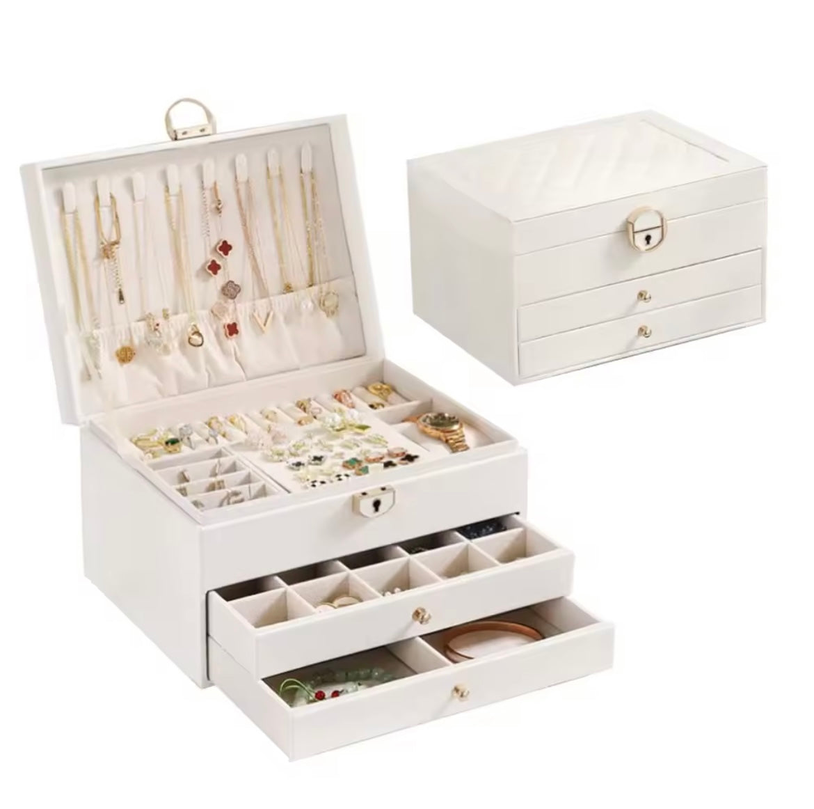 3 layers jewellery organiser