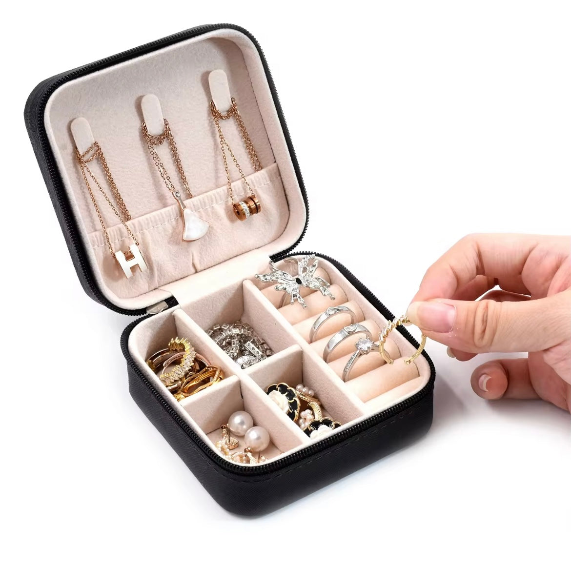 Pocket size jewellery organiser