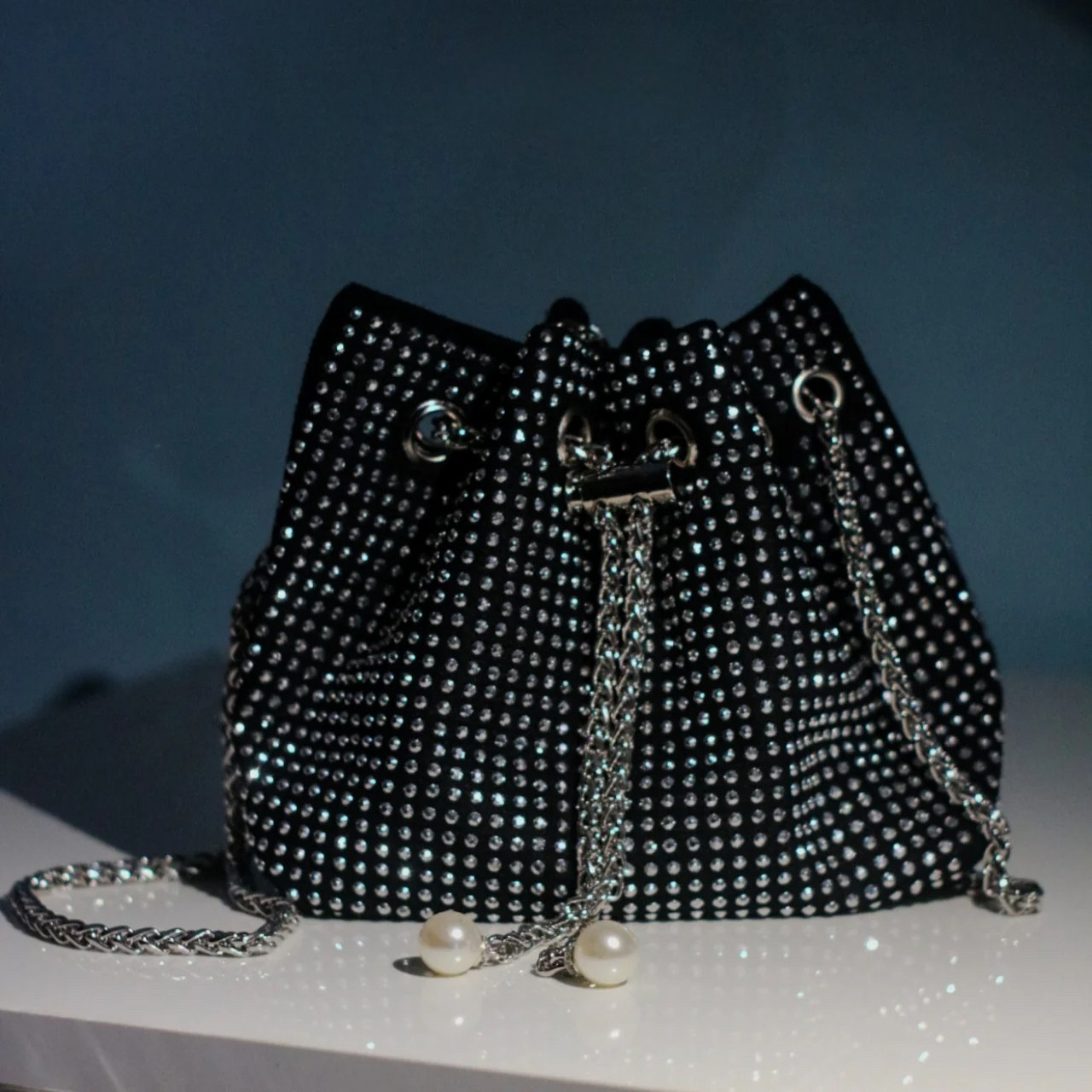 Rhinestone Chain Bag
