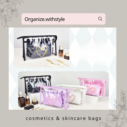 3 in 1 makeup and skincare pouch